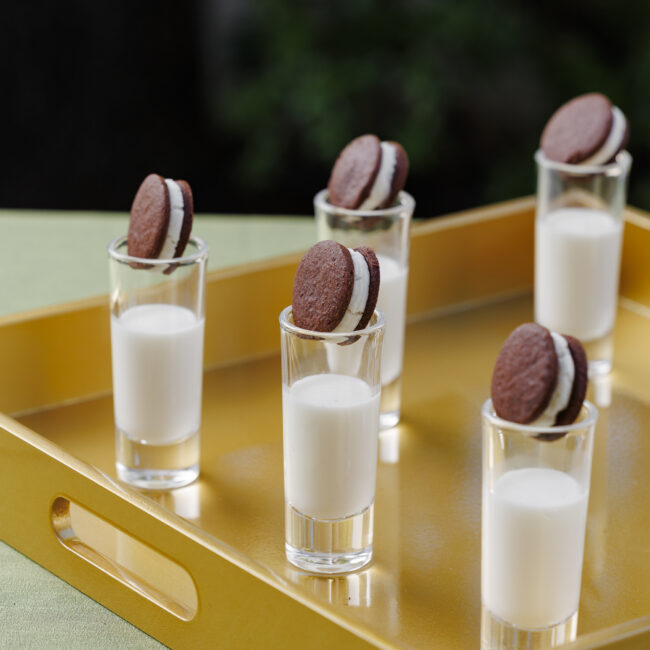 Solera & Co. House-Made Oreos and Chilled Milk Shots