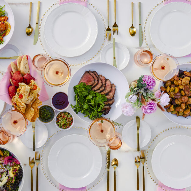 Solera & Co. Bread Basket, Tri-Tip, Roasted Potatoes