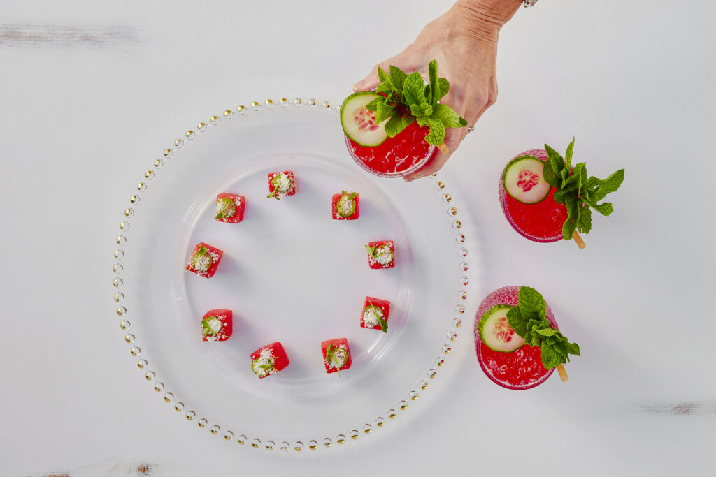 Solera & Co. Compressed Watermelon Hors d'Oeuvres, Watermelon Cucumber Agua Fresca